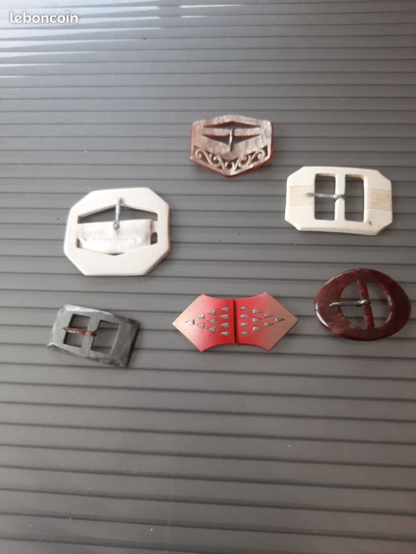 Lot De 5 Boucles De Ceinture Vintage - Doré/Argenté, Femme, Neuves Sans étiquette