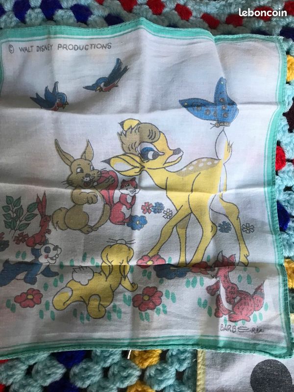 Lot de mouchoirs vintage Disney (image 6)