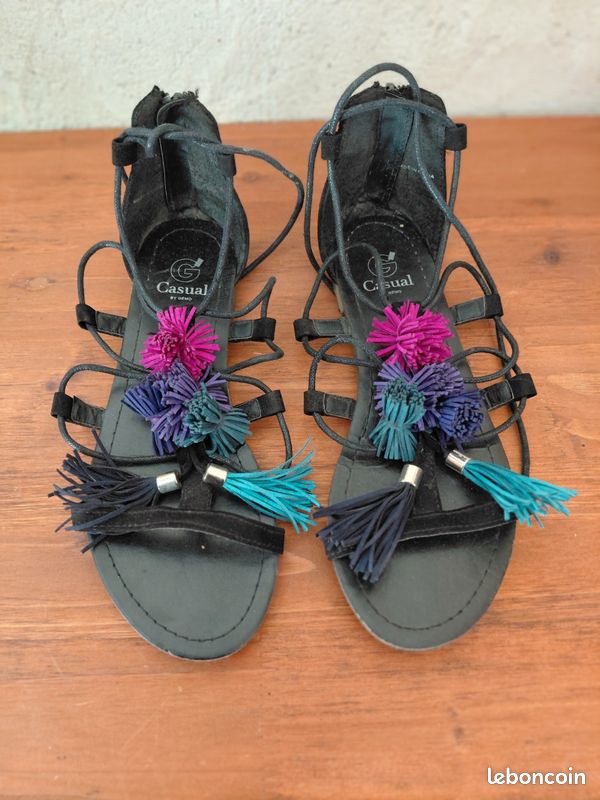 Sandales à lacets (image 1)