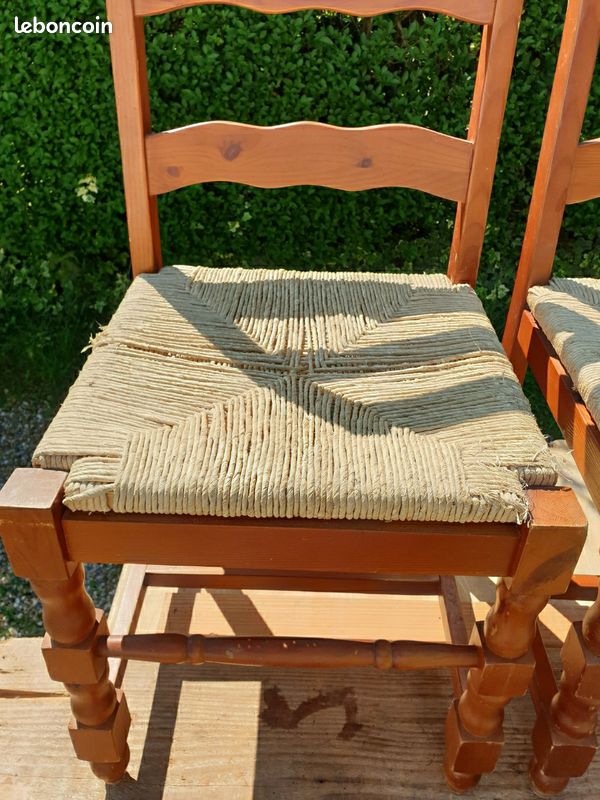 2 chaises en paille (image 3)