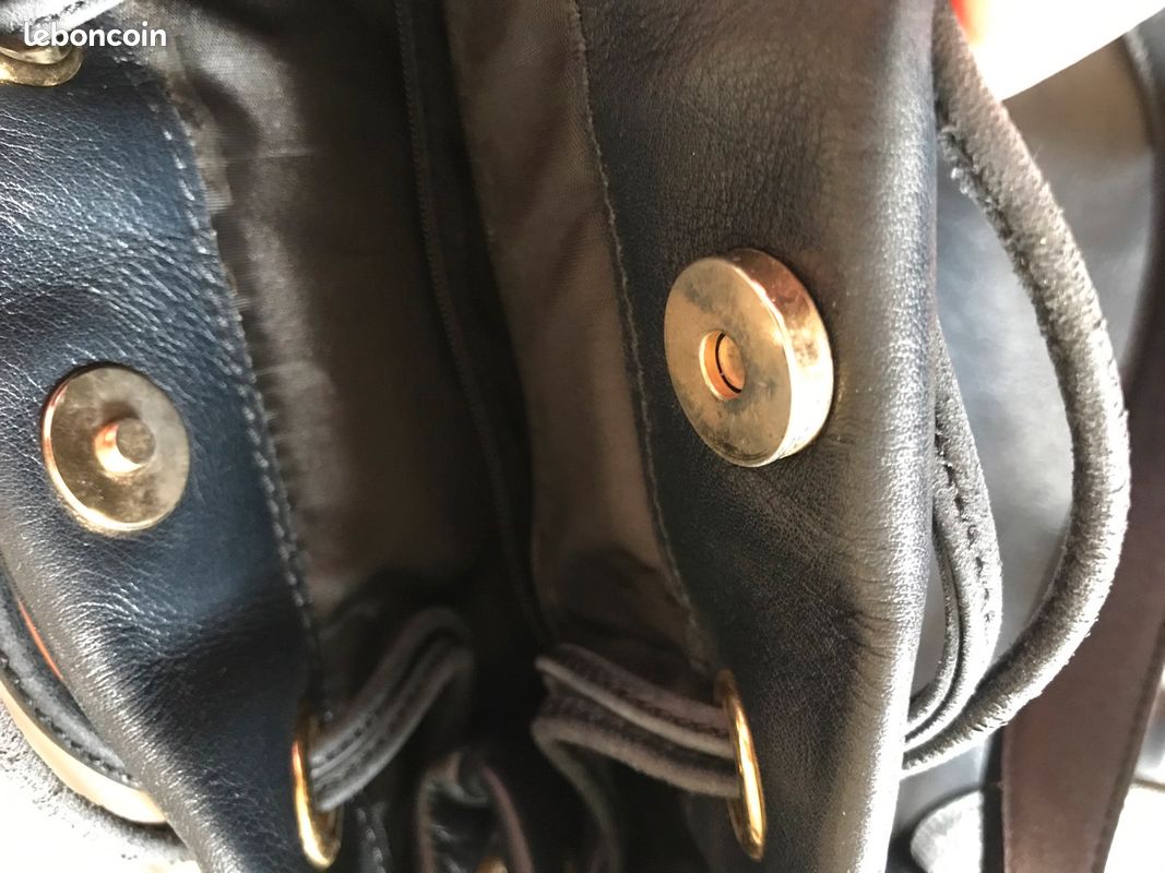 Beau sac à main cuir marine (image 5)