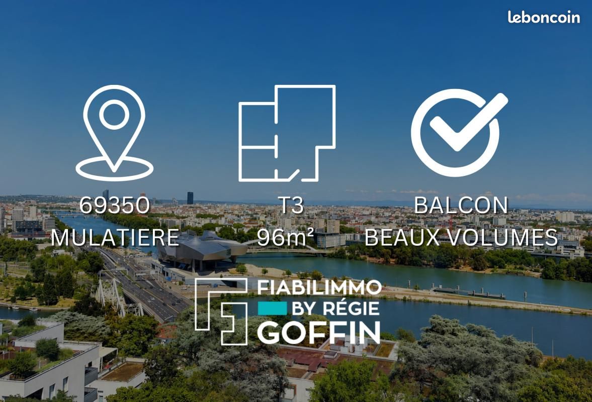 Appartement 3 pièces 96 m² · à La Mulatière · 96 m² · 319 000 €