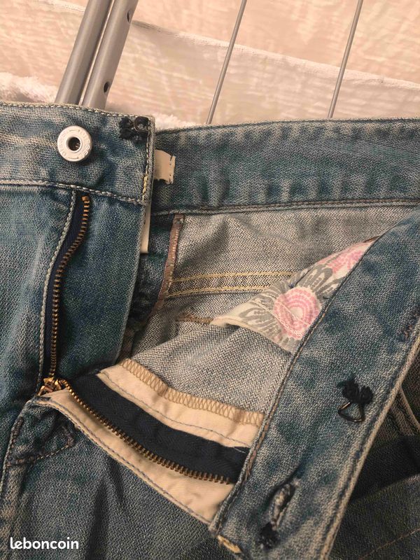 Mini jupe Diesel jeans clair (image 7)