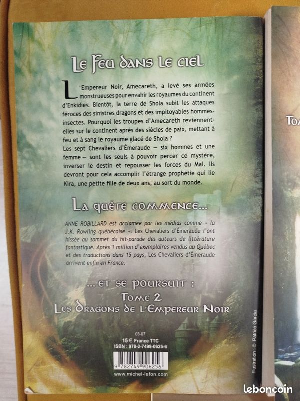 Les chevalier de l'émeraude - tome 1, 2, 3, 4, 5, 9, 12Anne robillard (image 5)