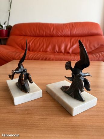 Francas art déco serres lvre en marbre avec possons en | Etsy France