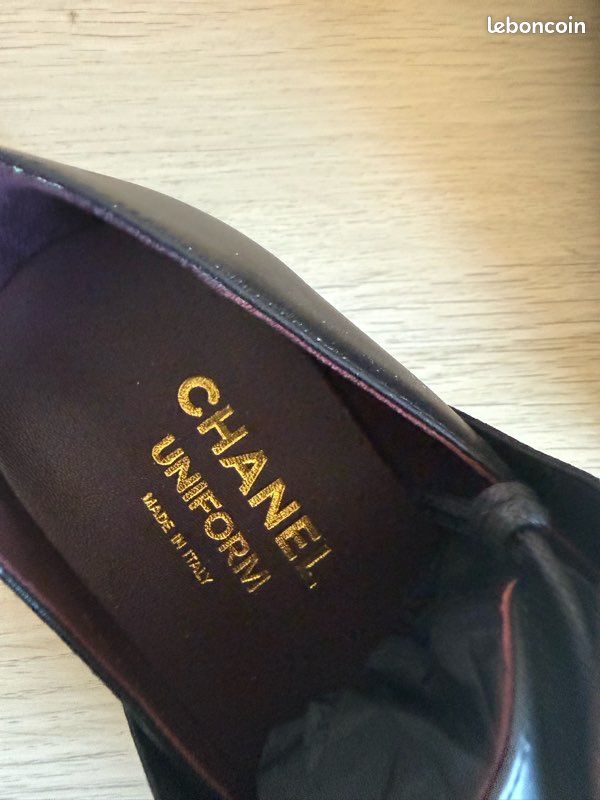 Chaussures derby Chanel en cuir 36 neuf authentique (image 4)