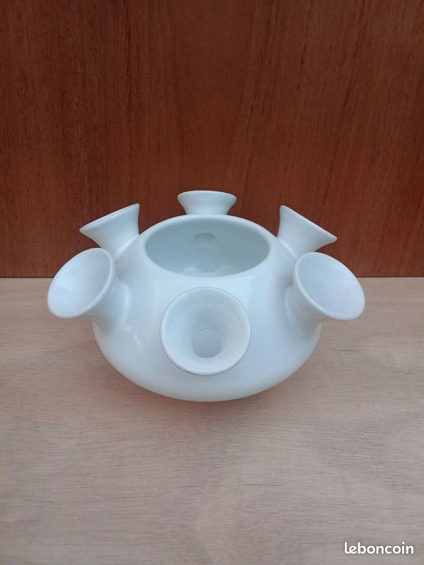 Vase En Céramique Signée Pol Chambost Années 50 (image 1)