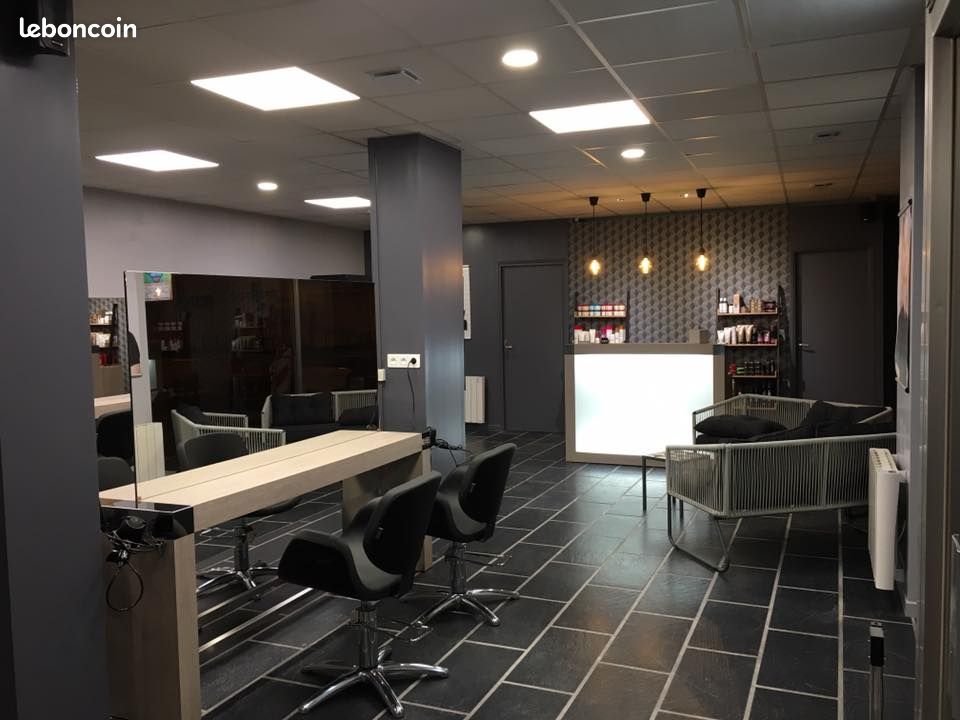 Coiffeuse centrale 4 places xilema mobilier salon de coiffure (image 1)