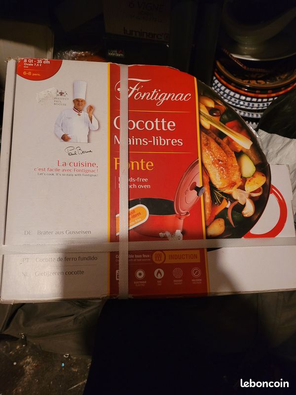 Cocotte en fonte 7,5L neuve dans son carton (image 1)