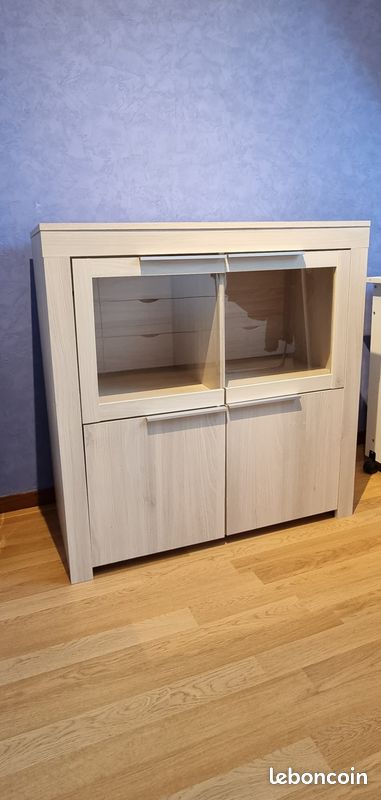 Buffet 2 portes avec haut vitré (image 2)