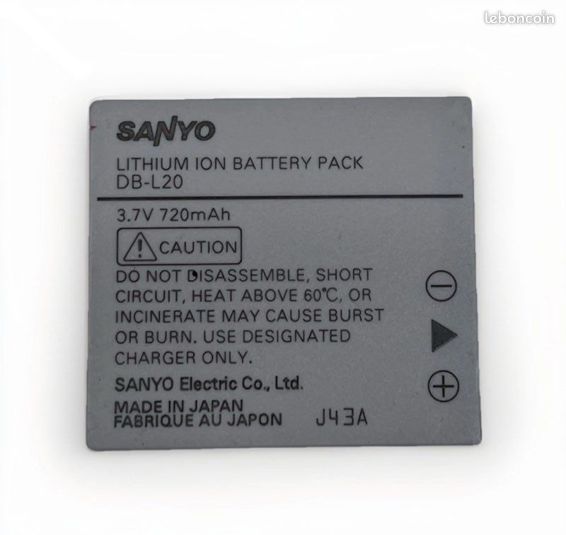 Batterie Otech Pour Sanyo Xacti VPC-C6EX - NiMH 750 MAh, Neuf, Garantie 2 Ans - Modèle D046SG-15734