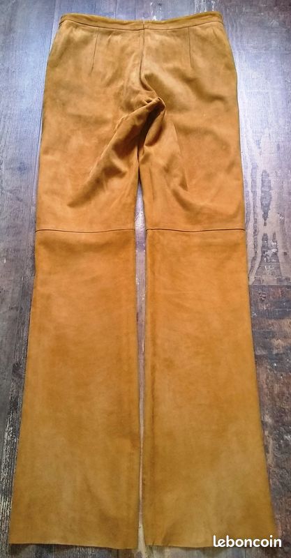 Pantalon en peau doublé soie Taille 36 (image 3)