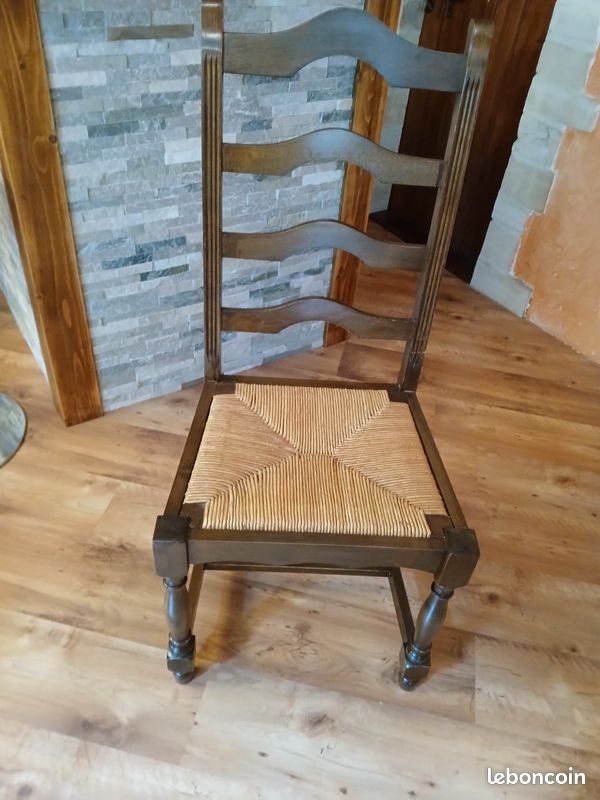 6 chaises bois massif (image 1)