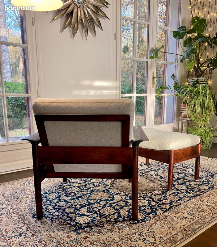 Fauteuil de salon moderne du milieu du siècle dans le style de Adrian
