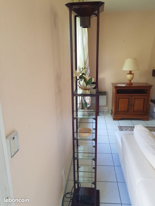Ensemble de 4 colonnes décoratives en verre+bois (image 2)