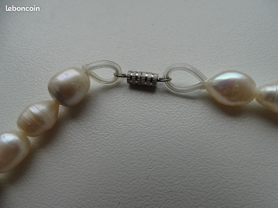 Collier Perles D'eau Douce Naturelles Argenté - ROSEMIMOSA - Gold Filled - France