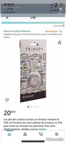 Infuseur à Thé Friends - Neuf Dans Son Emballage - Accessoire Pour Thé Et Infusions