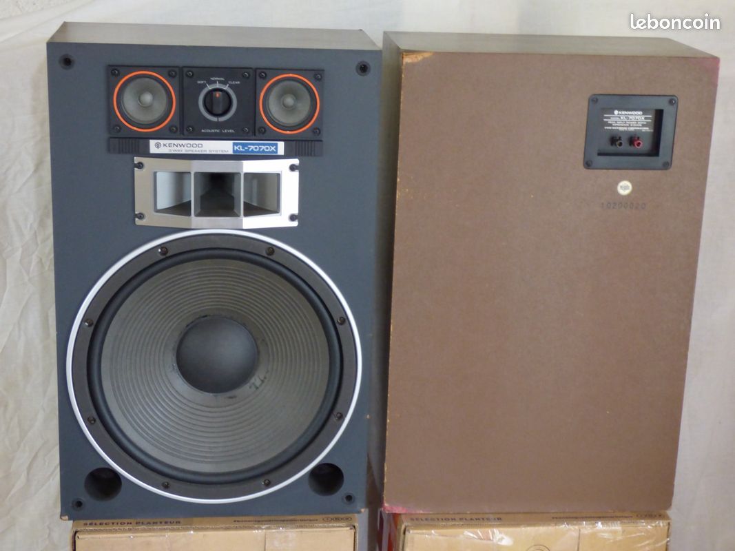 Lot de 2 enceintes Kenwood KL 7070X identique aux KL 777X - Photo, audio & vidéo