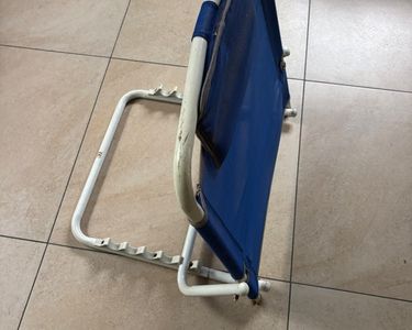 Support Pliable Vintage Pour Siège De Plage – Dossier Adossable – France Années 70