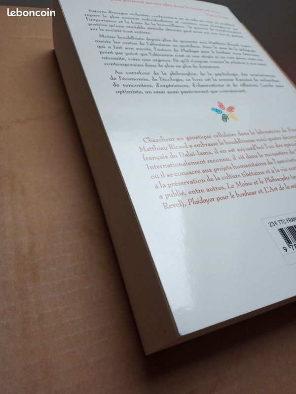 Matthieu Ricard - Plaidoyer pour l'altruisme - NiL - 9782841116232 - TBE (image 5)