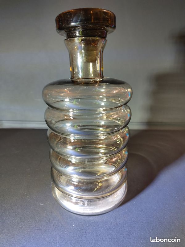 Service en verre fumé vintage – Carafe + 6 verres (image 3)
