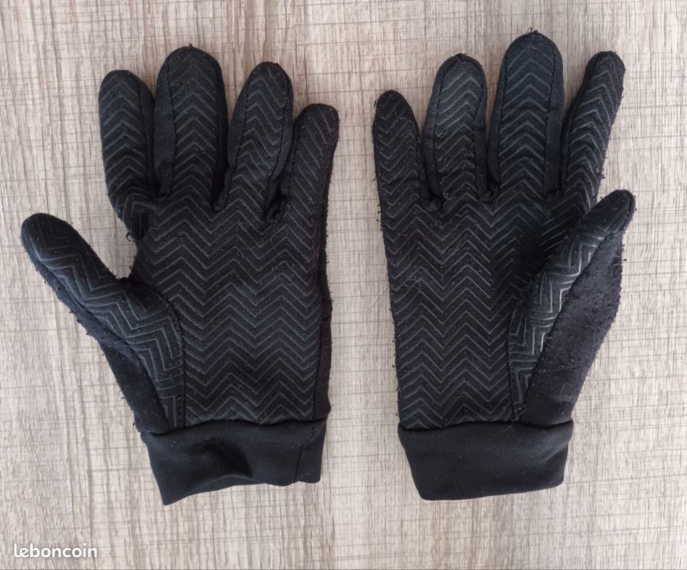 Gants d'équitation SSG tous temps Enfant NoirNoir Benin