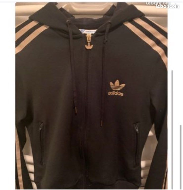 Veste ADIDAS bandes dorées NEUF (image 2)