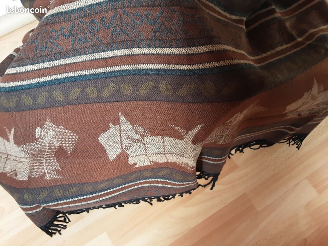 Plaid jacquard motif chiens (image 2)