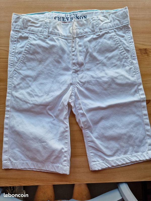 Bermuda Chevignon 8ans Blanc (image 1)