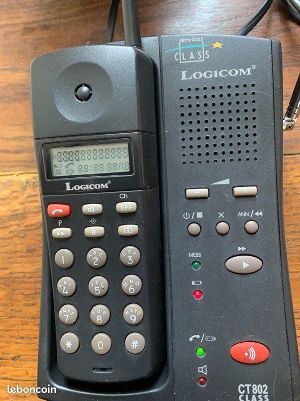 Téléphone vintage avec répondeur logicom (image 3)