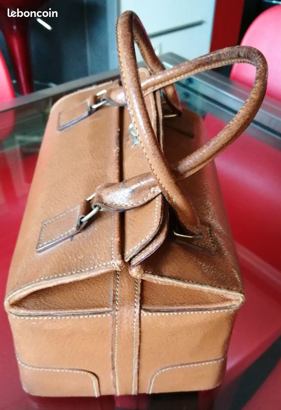 Sacoche fourre-tout cuir vintage (image 3)