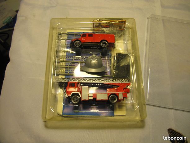 Coffret Roco 1256 Train HO – 4 Camions Incendie Et Police – 1988 – Occasion Comme Neuf