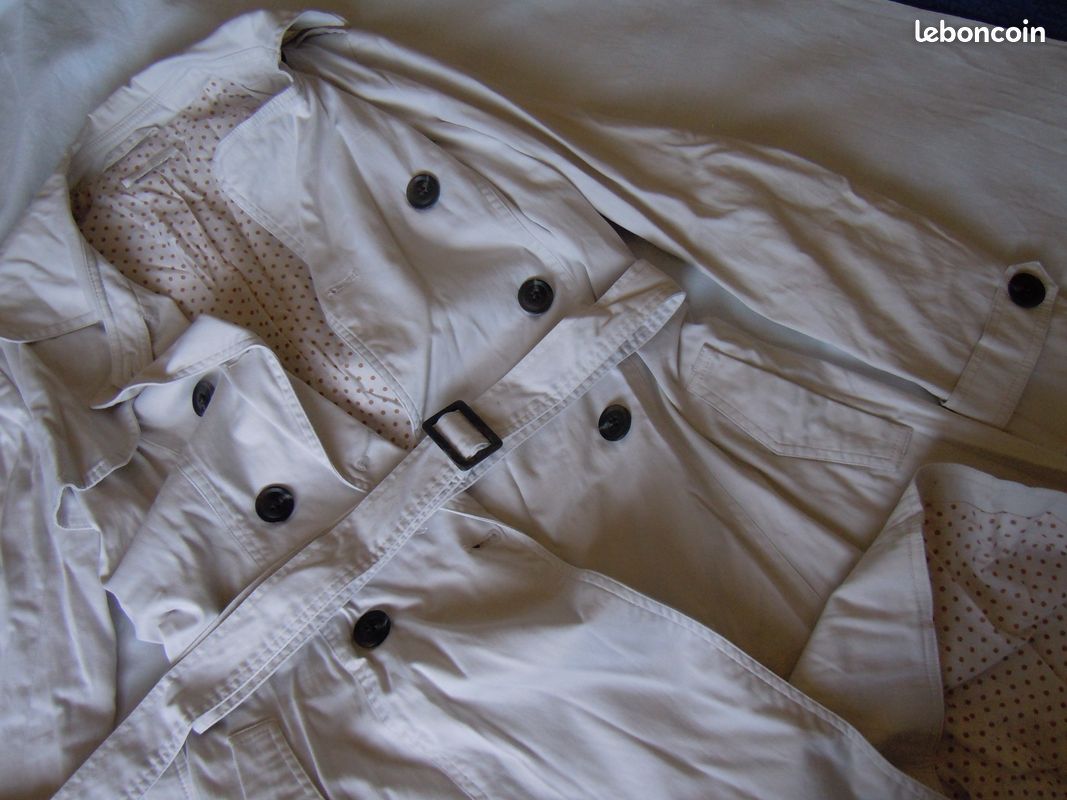 Parkas blanc cassé T36/38 PROMOD (image 3)