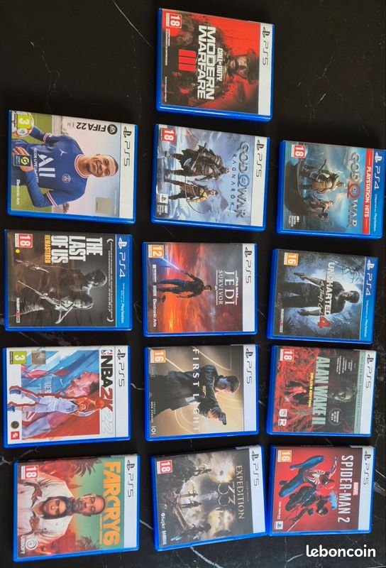 Jeux PS5 / PS4 en parfait état (Unité ou Lot) (image 1)