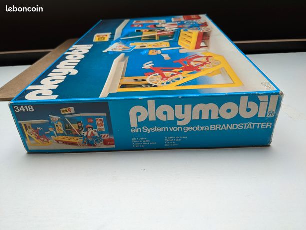 Playmobil 3418 - Kiosque à Vélos Avec Boîte Vintage - Figurines Klicky Incluses
