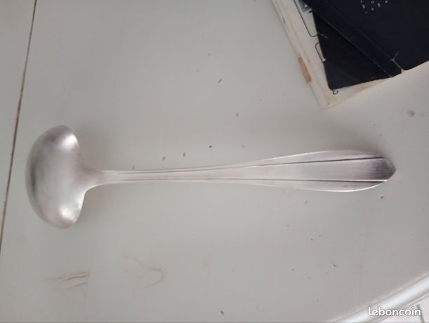 Louche à Sauce En Argent Massif - Orfèvre PQ - Monogramme LM - 100g - Occasion
