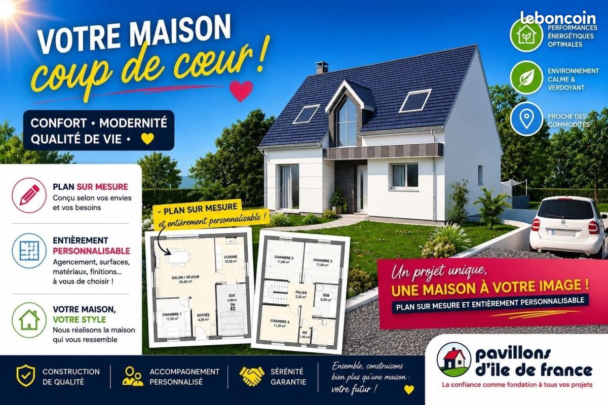 Maison 6 pièces 125 m² · à Couilly-Pont-aux-Dames · 125 m² · 352 800 €