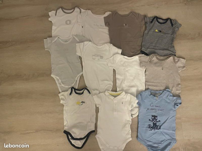 Gros lot vêtements bébé garçon 6 mois été / mi saison 55 pièces (image 11)