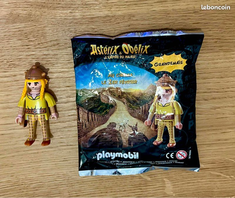 Figurine playmobil Graindemaïs ( Astérix et Obelix - Rare et en parfait état jamais ouvert (image 2)