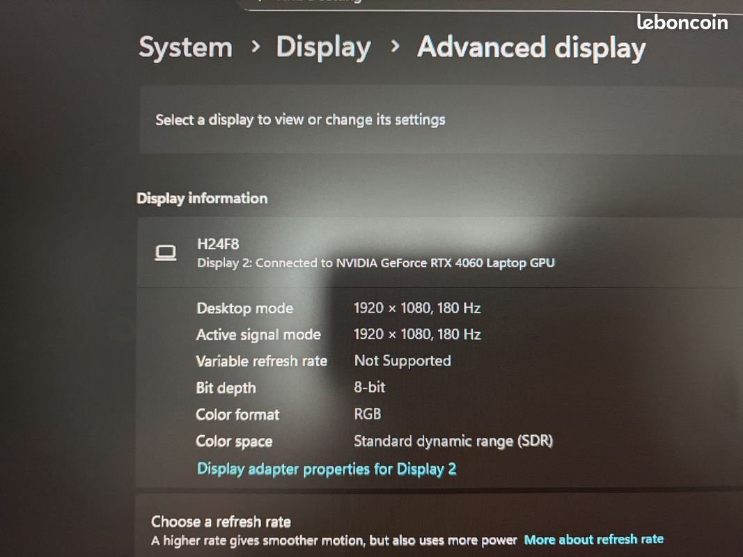 Écran PC KTC H24F8 23.8″ – Full HD 1920×1080 – 190 Hz – 1 Ms – IPS – Neuf