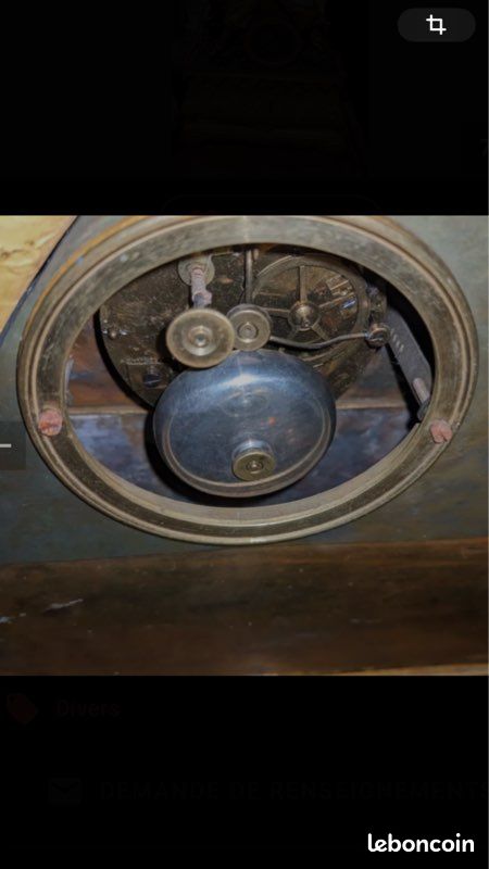 Pendule en bronze XIXe siècle (image 6)