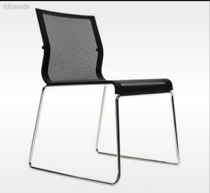 2 Chaises stick ICF noires (image 1)