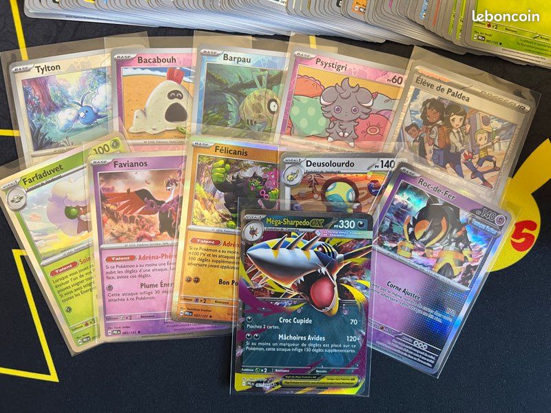 Lot de 100 cartes Pokémon sans double + 1 ultra + 1 boîte (image 3)