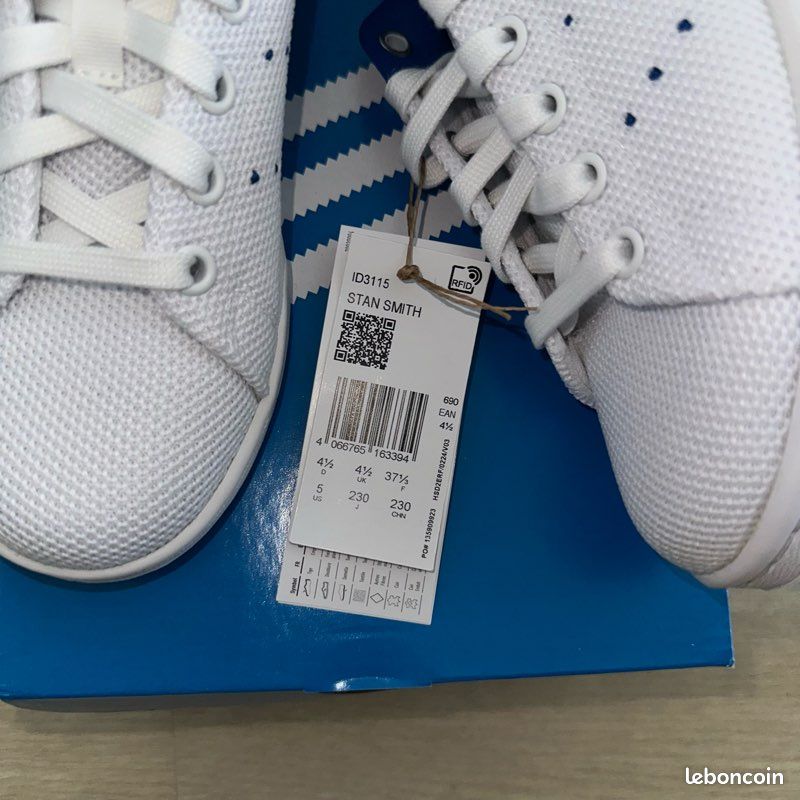Basket Adidas Stan Smith en tissu Taille 37 Femme Chaussures