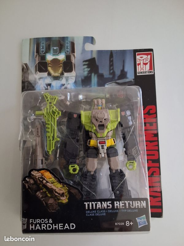 Figurine Transformers Titans Return - Furos & Hardhead - Deluxe Hasbro Neuf (image 1)