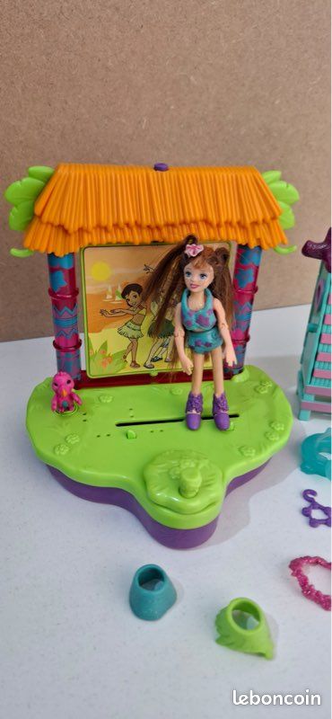 Polly pocket lot vacation beach house 2002 et hulalicious muai