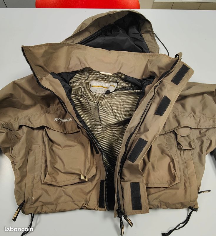 Lot Pantalon + Veste Pêche à La Mouche Scierra - Imperméable, Taille XL - Occasion