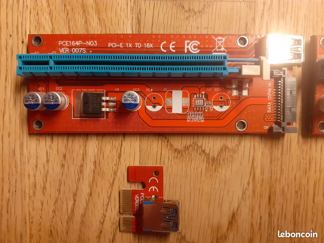 2 Cartes adaptateur Pci-e très bon état (image 2)