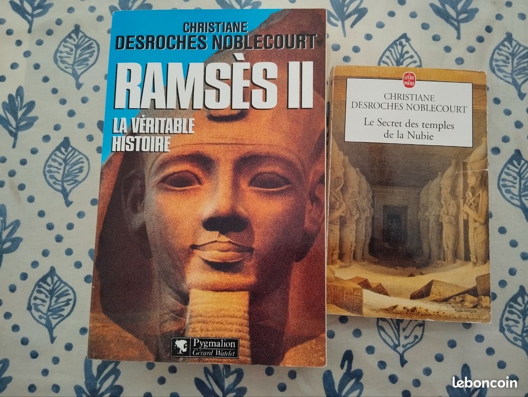 2 livres Egypte. Christine Desroches Noblecourt (image 1)
