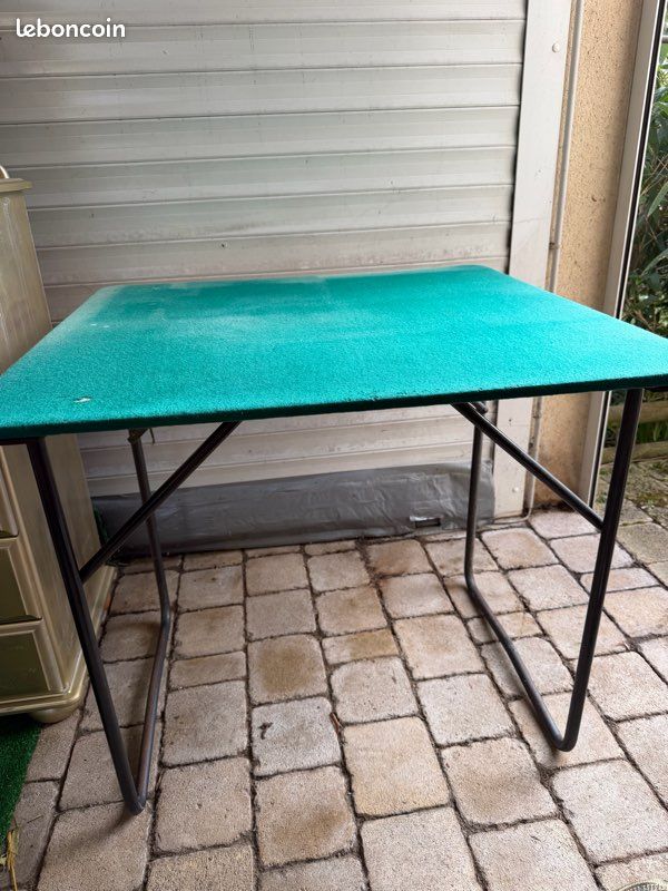 Table de bridge pliante vintage (image 1)